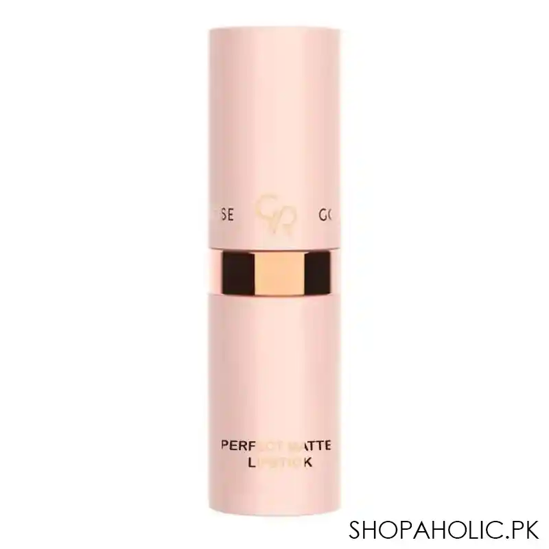 golden rose nude look perfect matte lipstick, 03, pinky nude image3