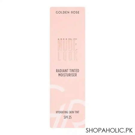 golden rose nude look radiant tinted moisturiser hydrating skin tint, spf25, 03, deep tint image2