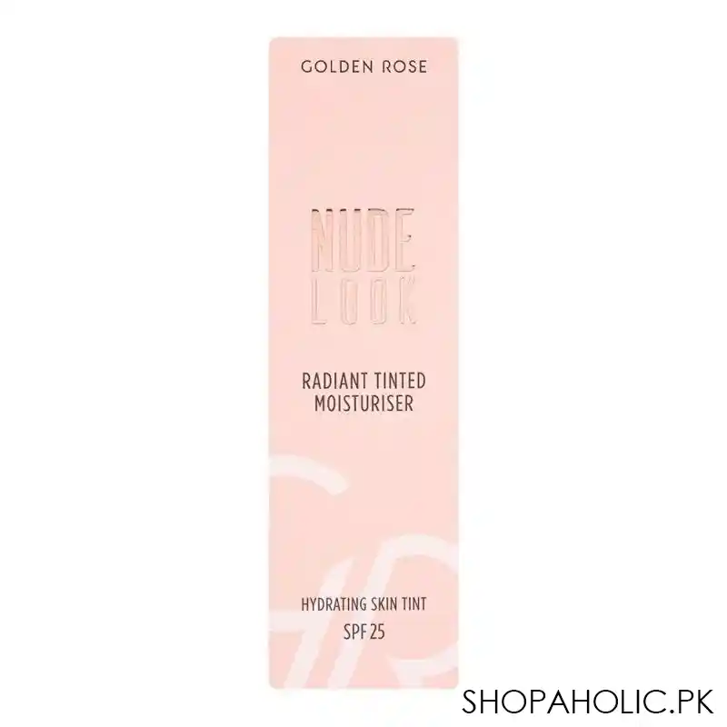 golden rose nude look radiant tinted moisturiser hydrating skin tint, spf25, 03, deep tint image2