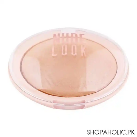 golden rose nude look sheer baked powder, nude glow image2