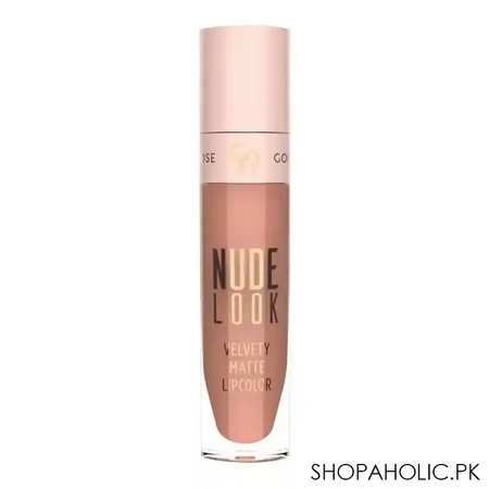 golden rose nude look velvety matte lip color, 01, just nude image2