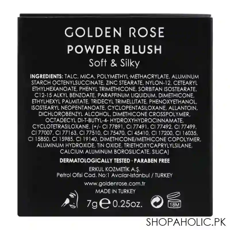 golden rose powder blush, soft & silky, 05 shimmer rose image4