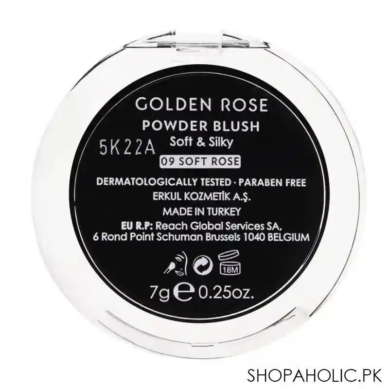 golden rose powder blush, soft & silky, 09 soft rose image2