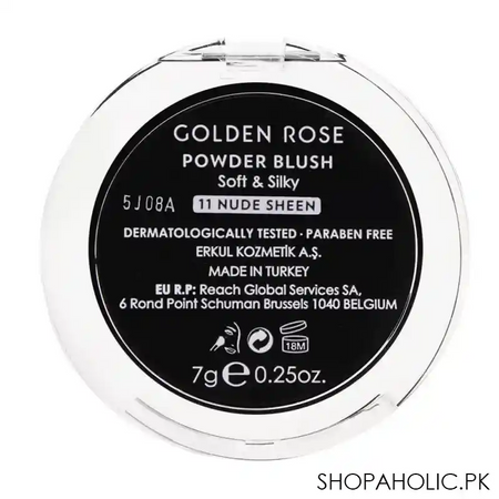 golden rose powder blush, soft & silky, 11 nude sheen image2