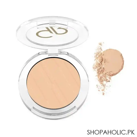 golden rose pressed powder spf 15, 107 soft honey, vitamin a + e, paraben free main image