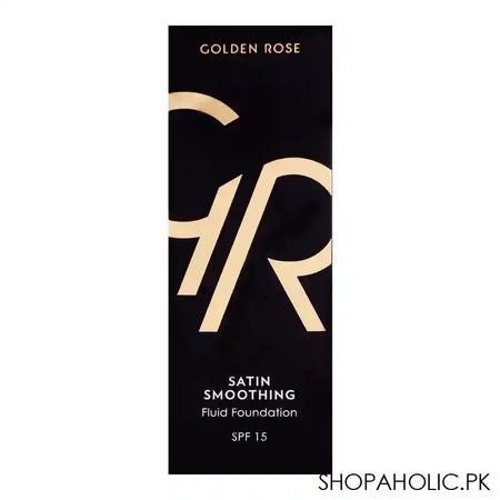 Golden Rose Satin Smoothing Fluid Foundation, 24, Paraben Free, SPF 15 - Image 2