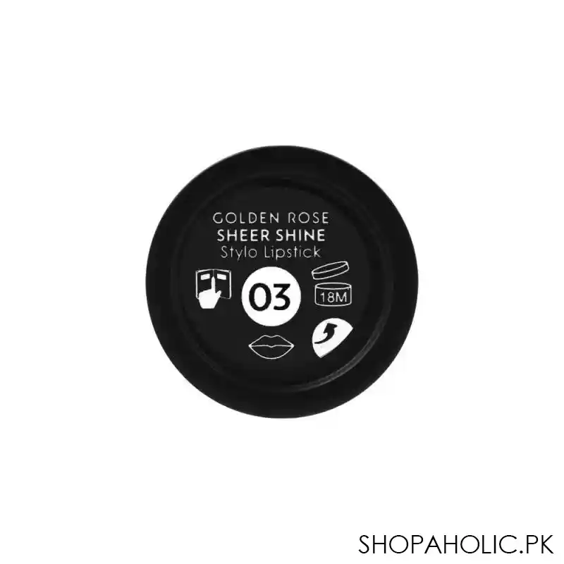 golden rose sheer shine spf 25 stylo lipstick, 03 image3