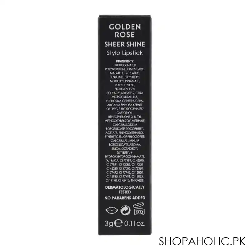 golden rose sheer shine spf 25 stylo lipstick, 03 image5