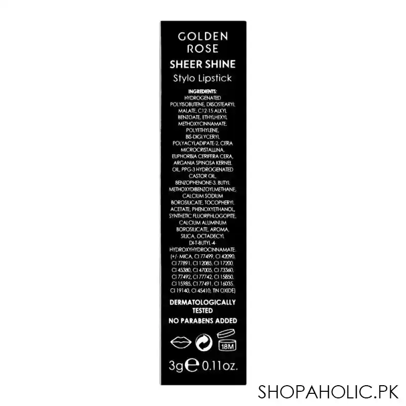 golden rose sheer shine spf 25 stylo lipstick, 30 image4