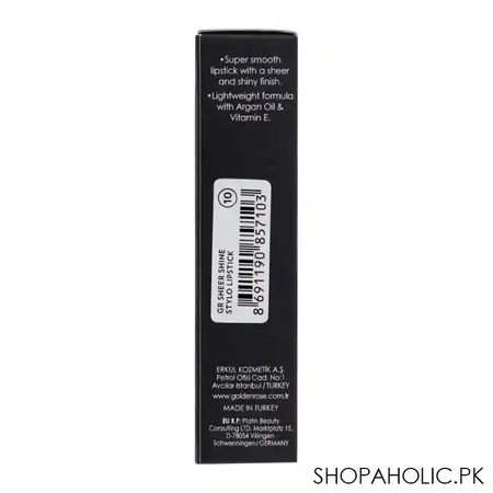 golden rose sheer shine stylo lipstick, spf 15, 10 image5