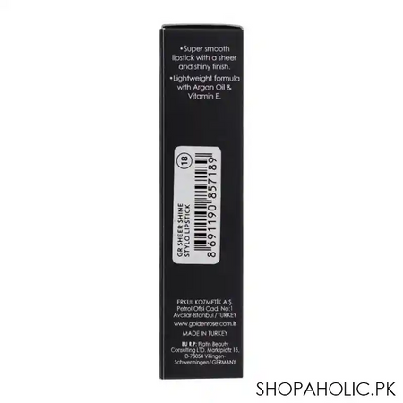 golden rose sheer shine stylo lipstick, spf 15, 18 image5
