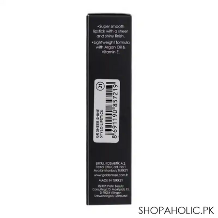 golden rose sheer shine stylo lipstick, spf 15, 21 image5