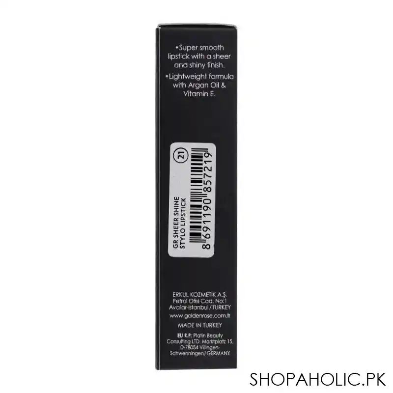 golden rose sheer shine stylo lipstick, spf 15, 21 image5