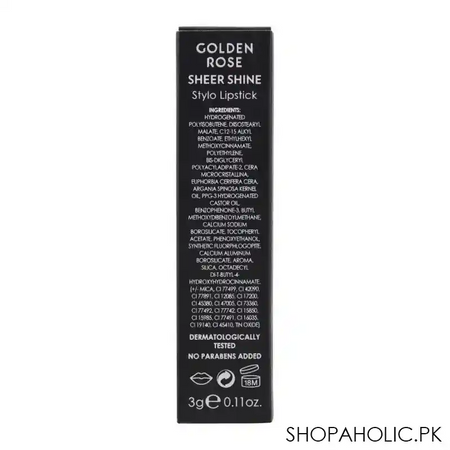 golden rose sheer shine stylo lipstick, spf 25, 20 image5