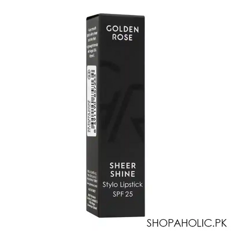 golden rose sheer shine stylo lipstick, spf 25, 23 image4