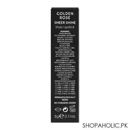 golden rose sheer shine stylo lipstick, spf 25, 23 image5
