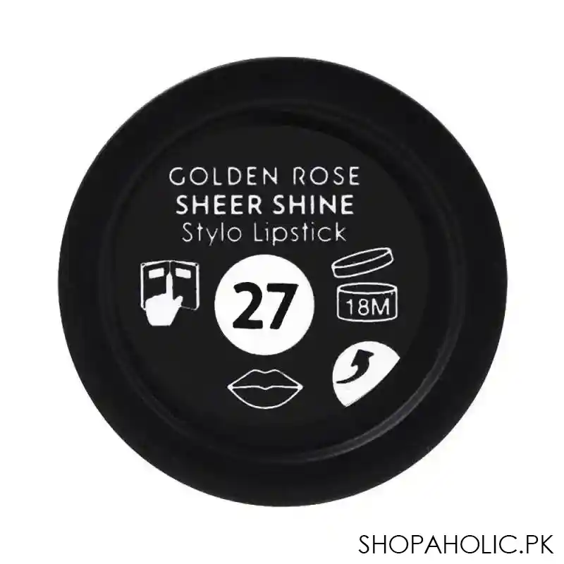 golden rose sheer shine stylo lipstick, spf 25, 27 image3
