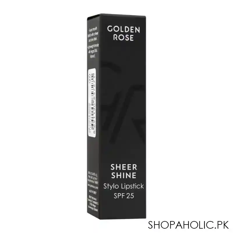 golden rose sheer shine stylo lipstick, spf 25, 27 image4