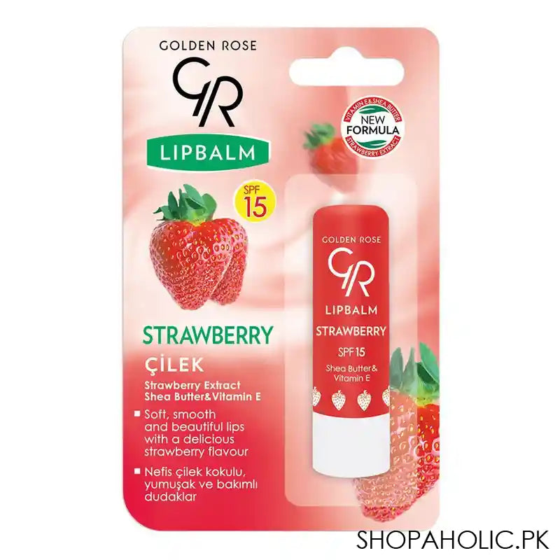 Golden Rose Strawberry SPF 15 Lip Balm - Main Image