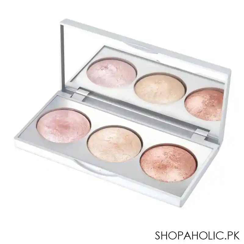 golden rose strobing highlighter palette, high impact glow, 3x2.8g main image