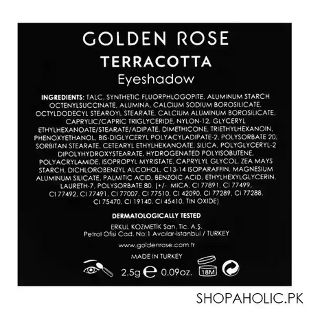 golden rose terracotta eye shadow 113, 2.5g image3