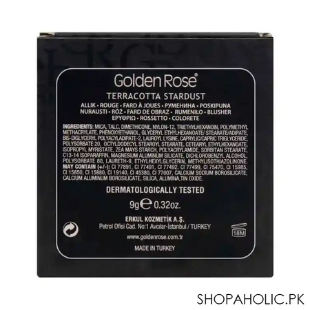 golden rose terracotta stardust blusher, 107 image3