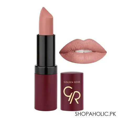 golden rose velvet matte lipstick, 01 main image