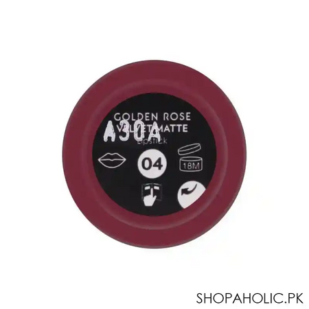golden rose velvet matte lipstick, 04 image3