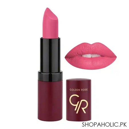 golden rose velvet matte lipstick, 08 main image