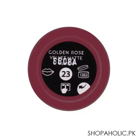 golden rose velvet matte lipstick, 23 image3