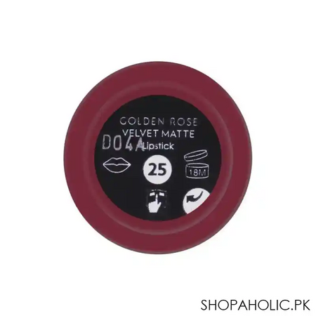 golden rose velvet matte lipstick, 25 image3