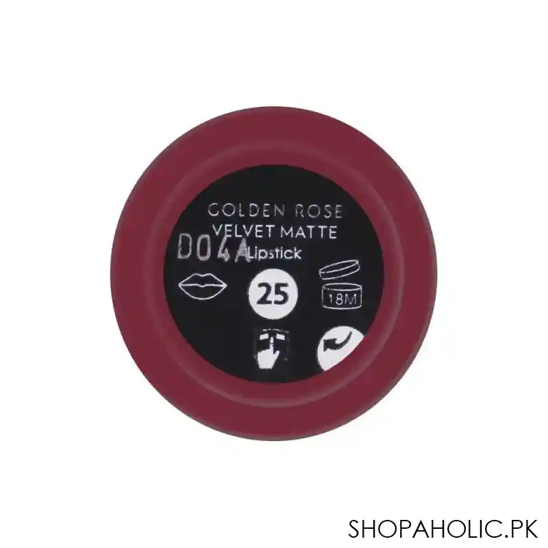 golden rose velvet matte lipstick, 25 image3