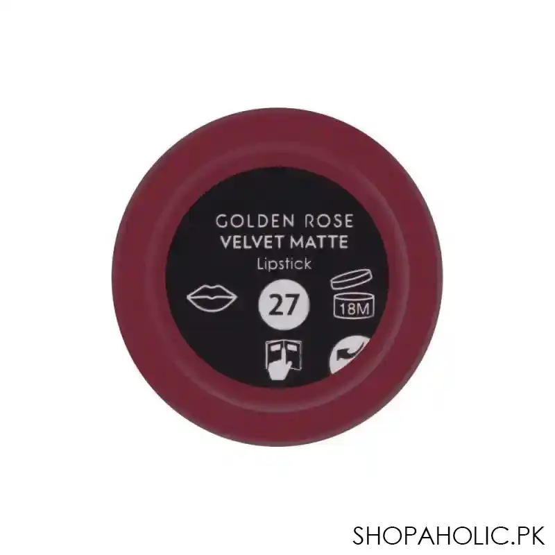 golden rose velvet matte lipstick, 27 image3