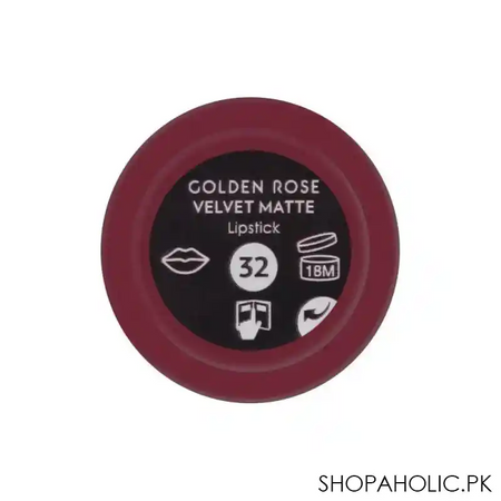 golden rose velvet matte lipstick, 32 image3