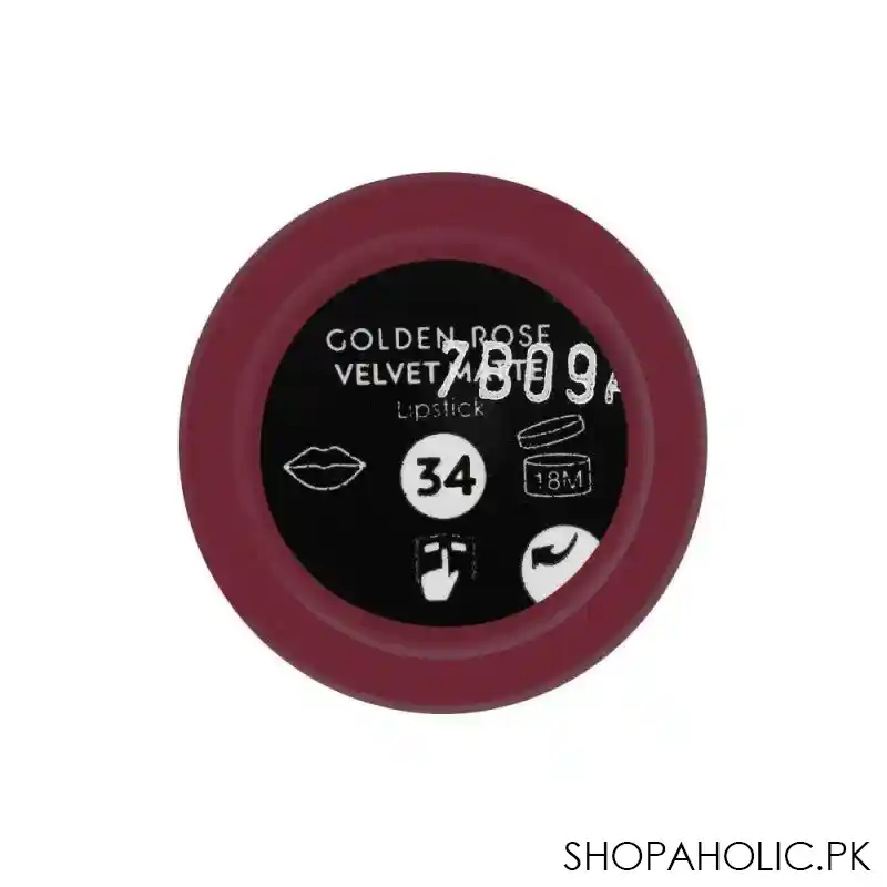 golden rose velvet matte lipstick, 34 image3