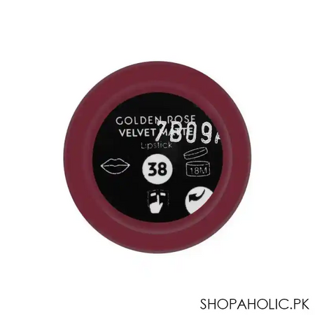 golden rose velvet matte lipstick, 38 image3
