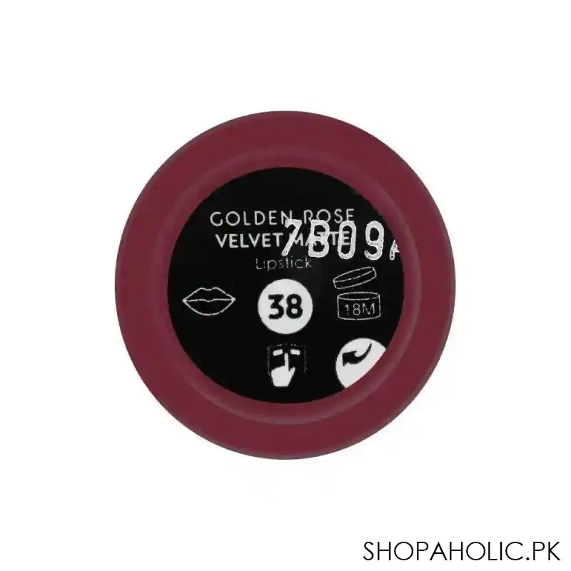 golden rose velvet matte lipstick, 38 image3