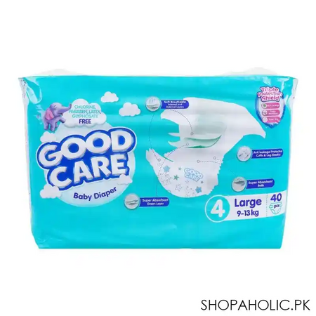 good care baby diaper, 4, large, 9 13kg, 40 pack image2