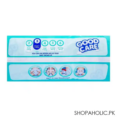 good care baby diaper no. 3, medium size, 5 10 kg, 88 pack image4