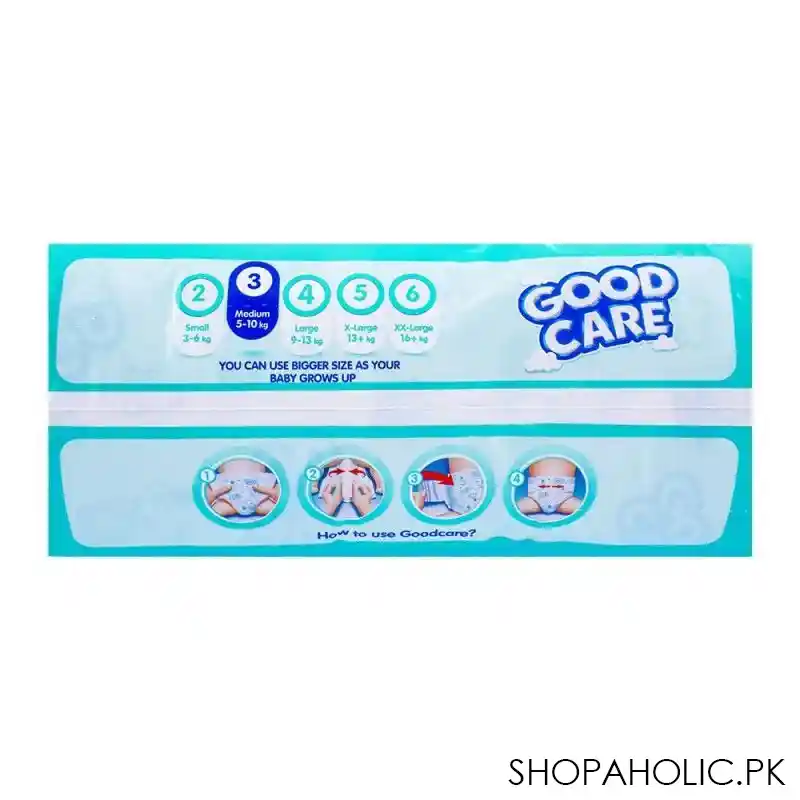 good care baby diaper no. 3, medium size, 5 10 kg, 88 pack image4