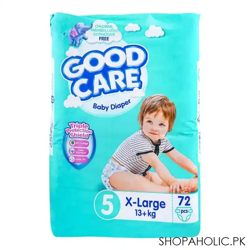 good care baby diaper no. 5 x large, 13+ kg, 72 pack main image