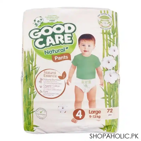 good care natural pants 4 large, 9 13kg, 72 pack main image