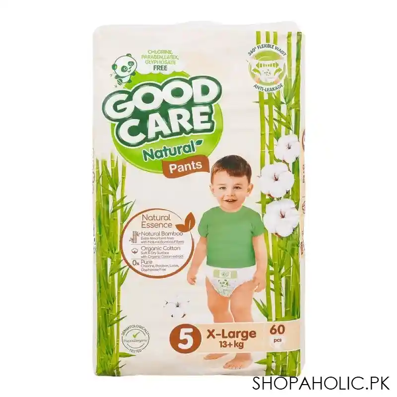 good care natural pants, 5, x large, 13+ kg, 60 pack main image
