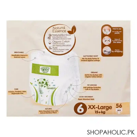 good care natural pants, 6, xx large, 15+ kg, 56 pack image4