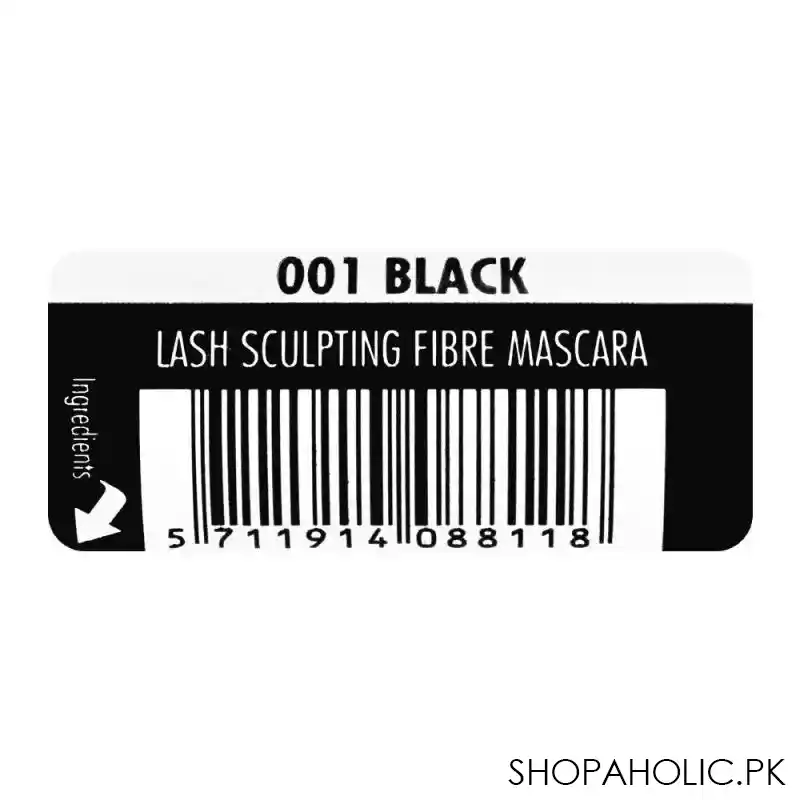 gosh lash sculpting fiber mascara, 001 black image3