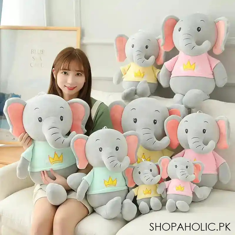 grey elephant doll toy image3