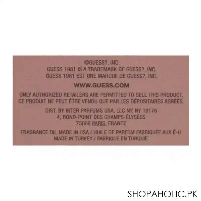 guess 1981 eau de toilette gift set for women, edt 100ml + body lotion 200ml +travel spray 15ml image3