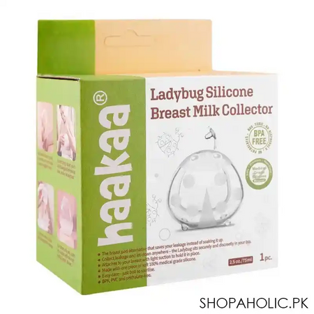 haakaa ladybug silicone breast milk collector, 75ml, mhk084 image2