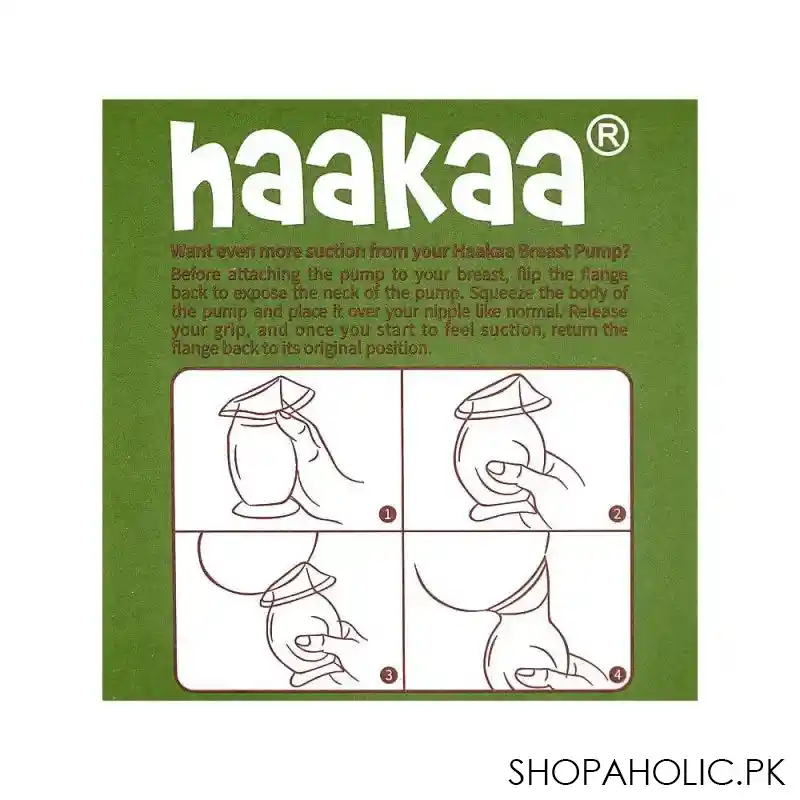 haakaa silicone breast pump & cap set, gen. 2, gbhk041 image4