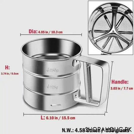 hand press flour sieve filter image2